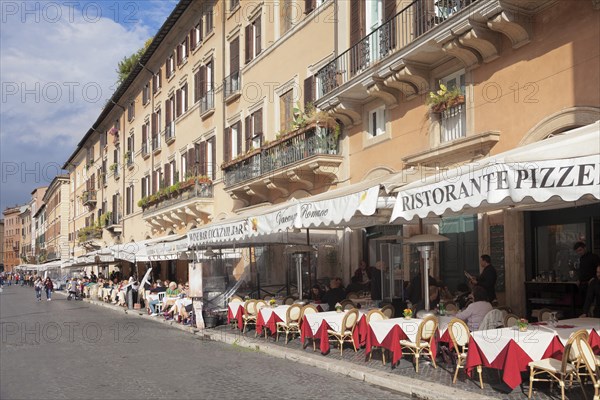 Restaurants and street cafes on the square