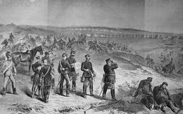 Attack of the Saxons at Sainte-Marie-aux-Chenes on 18 August