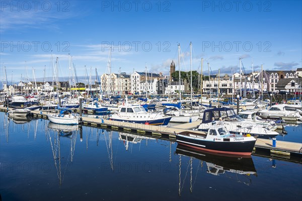 Town view with harbour