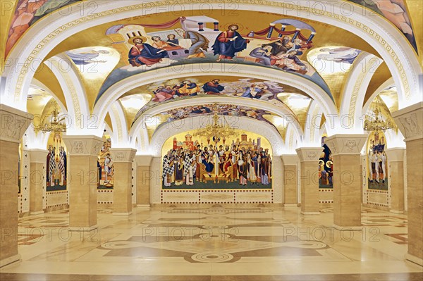 The Crypt inside Saint Sava church