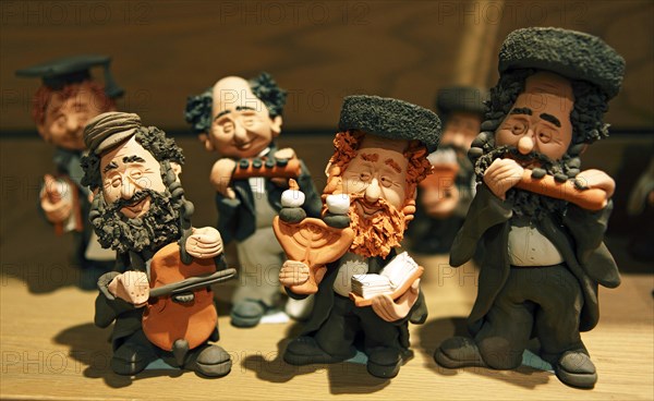 Klezmer musicians clay figures