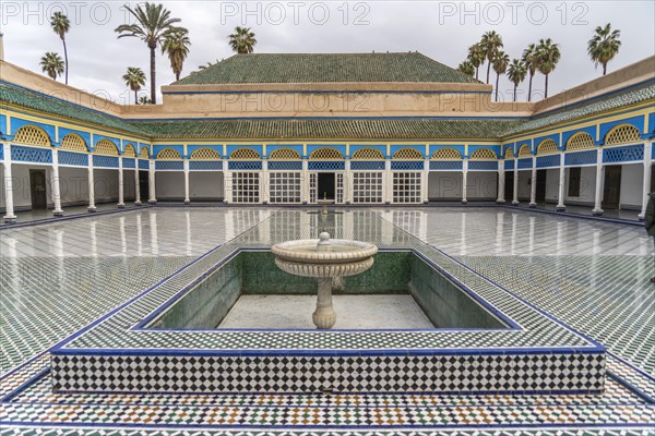 Rear courtyard of the palace of Bahia Palace