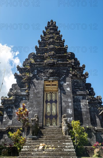 Entrance door of a side temple