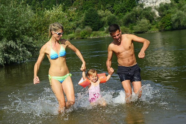 Family dabbles in the Danube