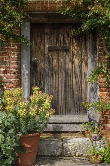 Old wooden door