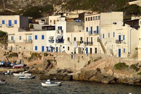 Houses at the port of Levanzo