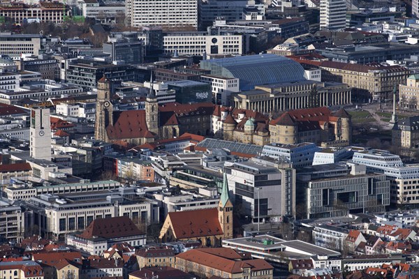 Stuttgart Mitte with City Hall