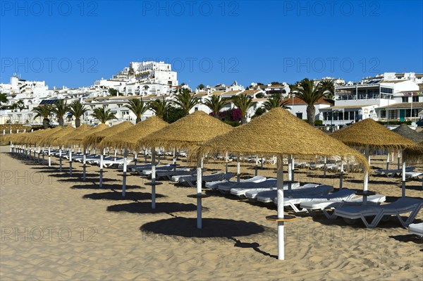 Sun beds on the beach