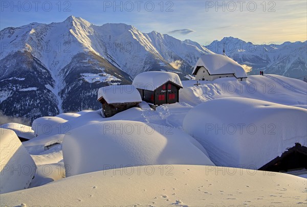 Maria zum Schnee chapel in the snow in the centre of the village