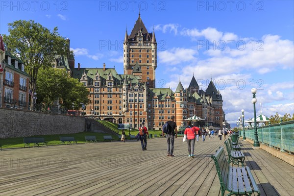 Seaside promenade Dufferin Terrace with Chateau Frontenac