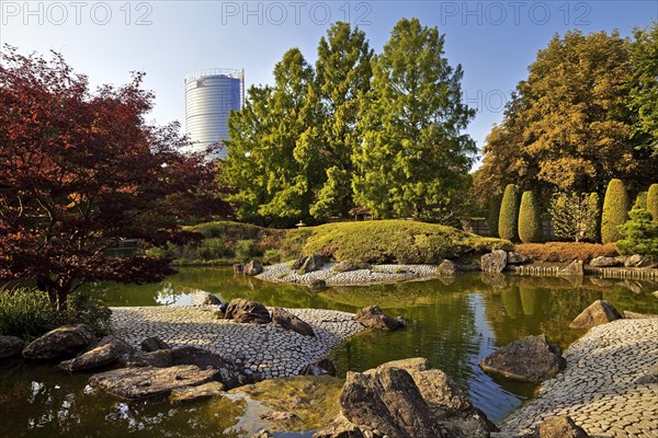 Japanese Garden with Post Tower