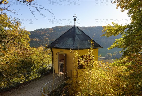 Turret in the nature reserve Schulerloch near Essing