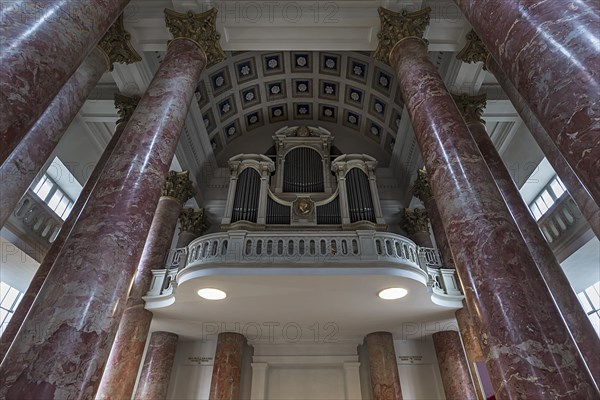 Organ loft of the catholic parish church St. Elisabeth