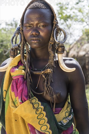 Woman with headdress