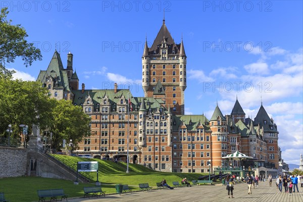 Seaside promenade Dufferin Terrace with Chateau Frontenac