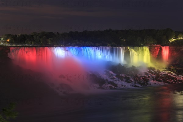 Illuminated Waterfall