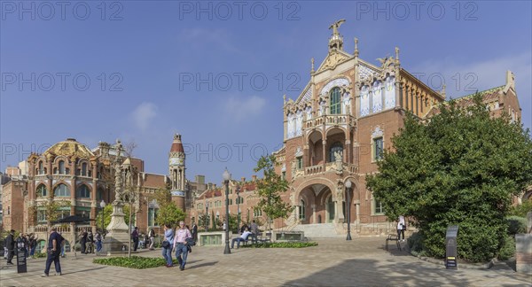 Hospital de la Santa Creu i Sant Pau by the architect Lluis Domenech i Montaner