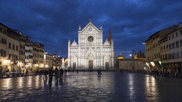 Church Basilica of Santa Croce in the dawn