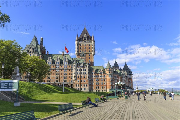 Seaside promenade Dufferin Terrace with Chateau Frontenac