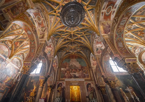 Tabernacle on a decorated ceiling