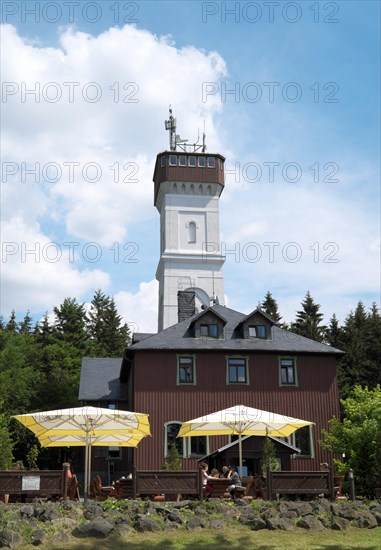 Mountain hotel and lookout tower