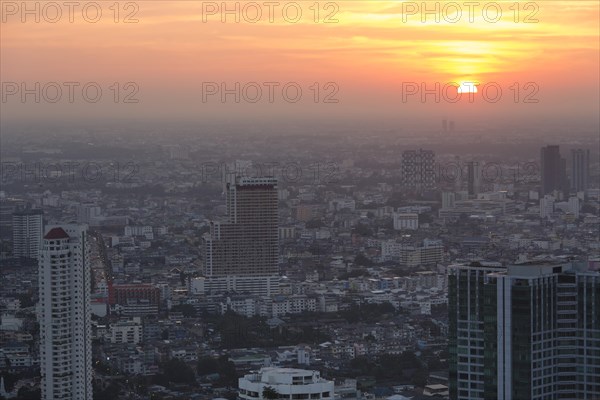 View from Sky Bar Lebua State Tower at sunset