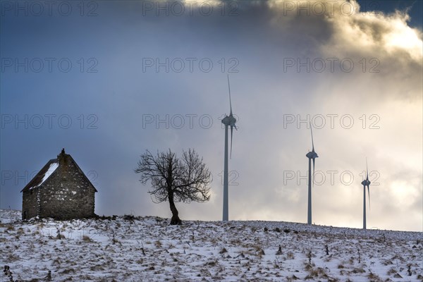 Wind turbines of the Cezallier windfarm