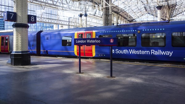 Passenger train at the platform