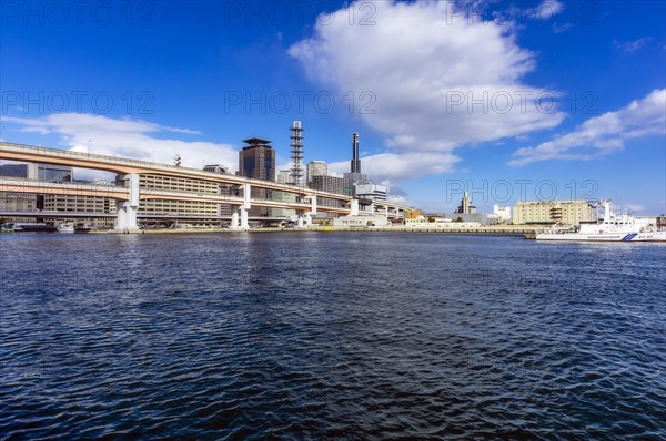 Port with skyline