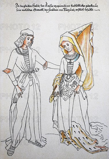 Maximilian I and his bride Mary of Burgundy