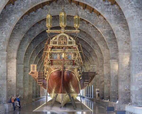 Replica of a rowing galley from the 16th century