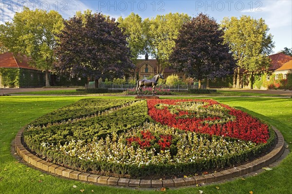 Flower bed as coat of arms of North Rhine-Westphalia