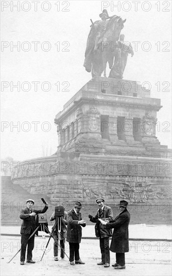 Photographers with plate camera