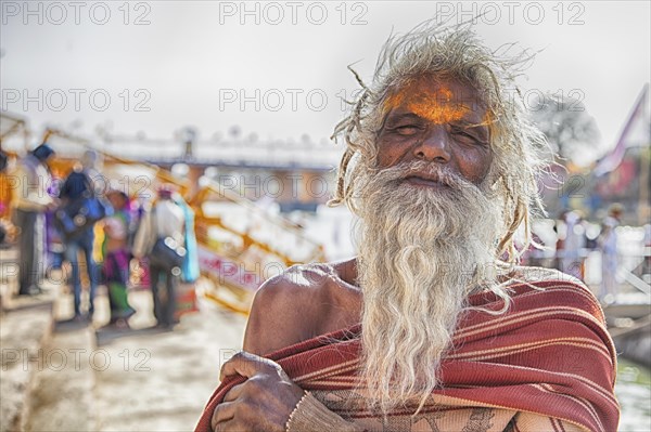 Sadhu during Hindu festival Kumbh Mela