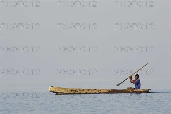 A Tonga fisherman on the Lake Kariba