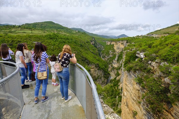 Female tourists on observation deck at Corovoda