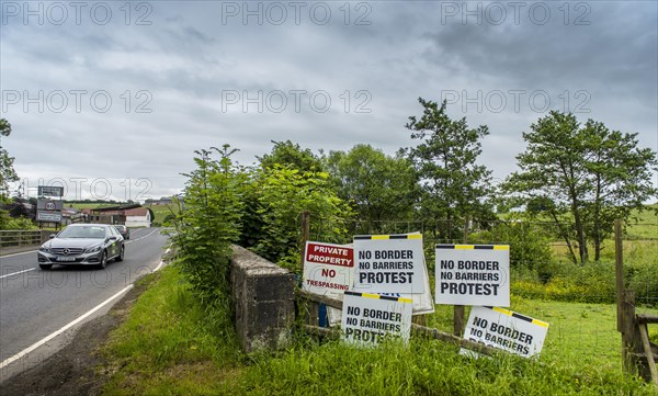 European border between the Republic of Ireland and Northern Ireland