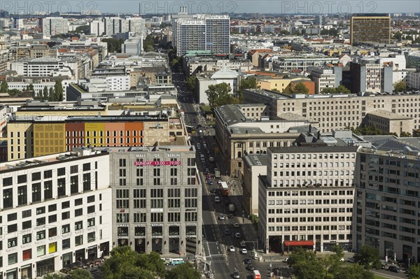 View from the DB-Tower to Leipziger Platz and Leipziger Strasse