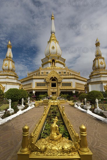 Gilded 101m high Phra Maha Chedi Chai Mongkhon Pagoda