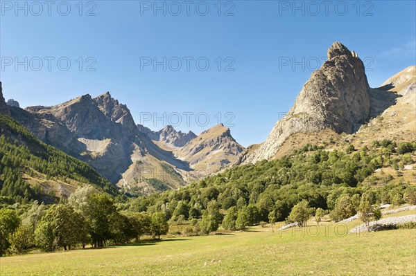 View of cliffs Rocca Provencale