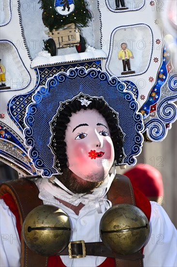 Beautiful Klaus with artistically decorated bonnet