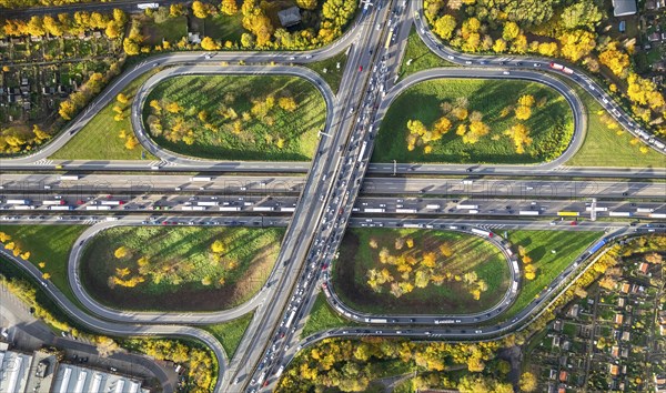 Motorway intersection Kleeblatt