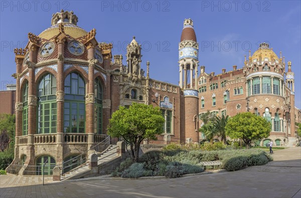 Hospital de la Santa Creu i Sant Pau by the architect Lluis Domenech i Montaner