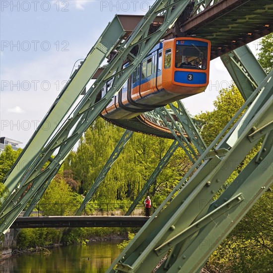 Suspension railway above the river Wupper