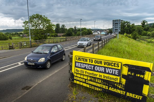 European border between the Republic of Ireland and Northern Ireland