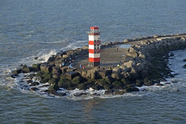 Lighthouse in the harbour entrance