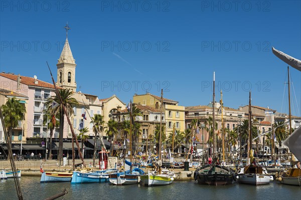 Port with historic fishing boats