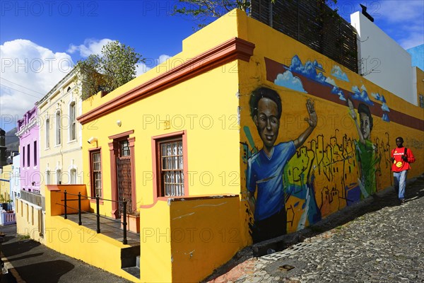 Colourful facades on De Waal Street