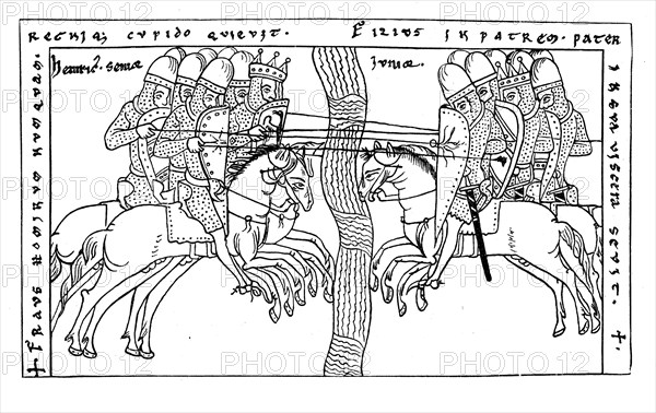 The impending collision of Henry IV with his son Henry