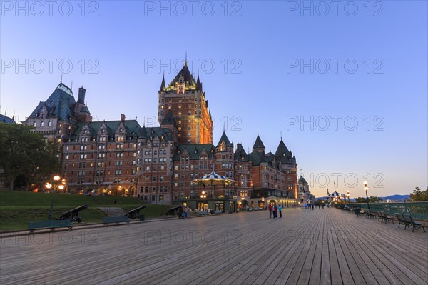 Seaside promenade Dufferin Terrace with Chateau Frontenac